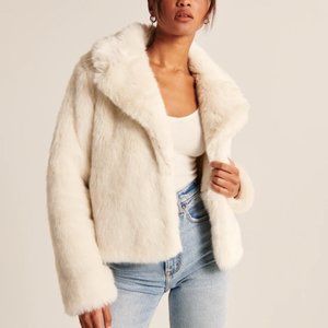 Faux Fur Cropped Coat
